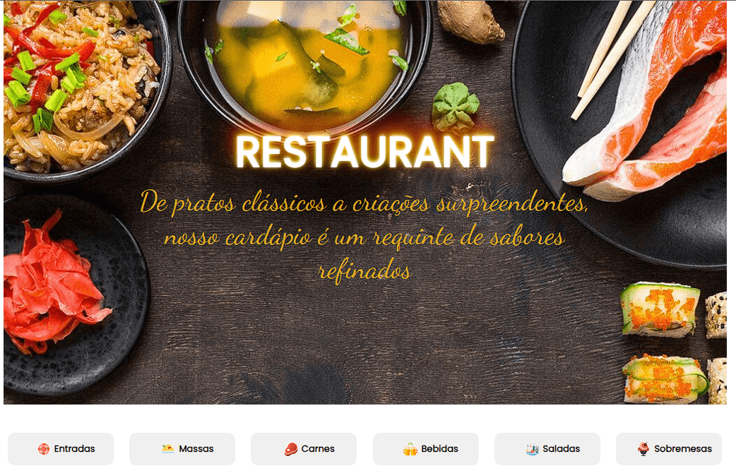 Cardápio Restaurante