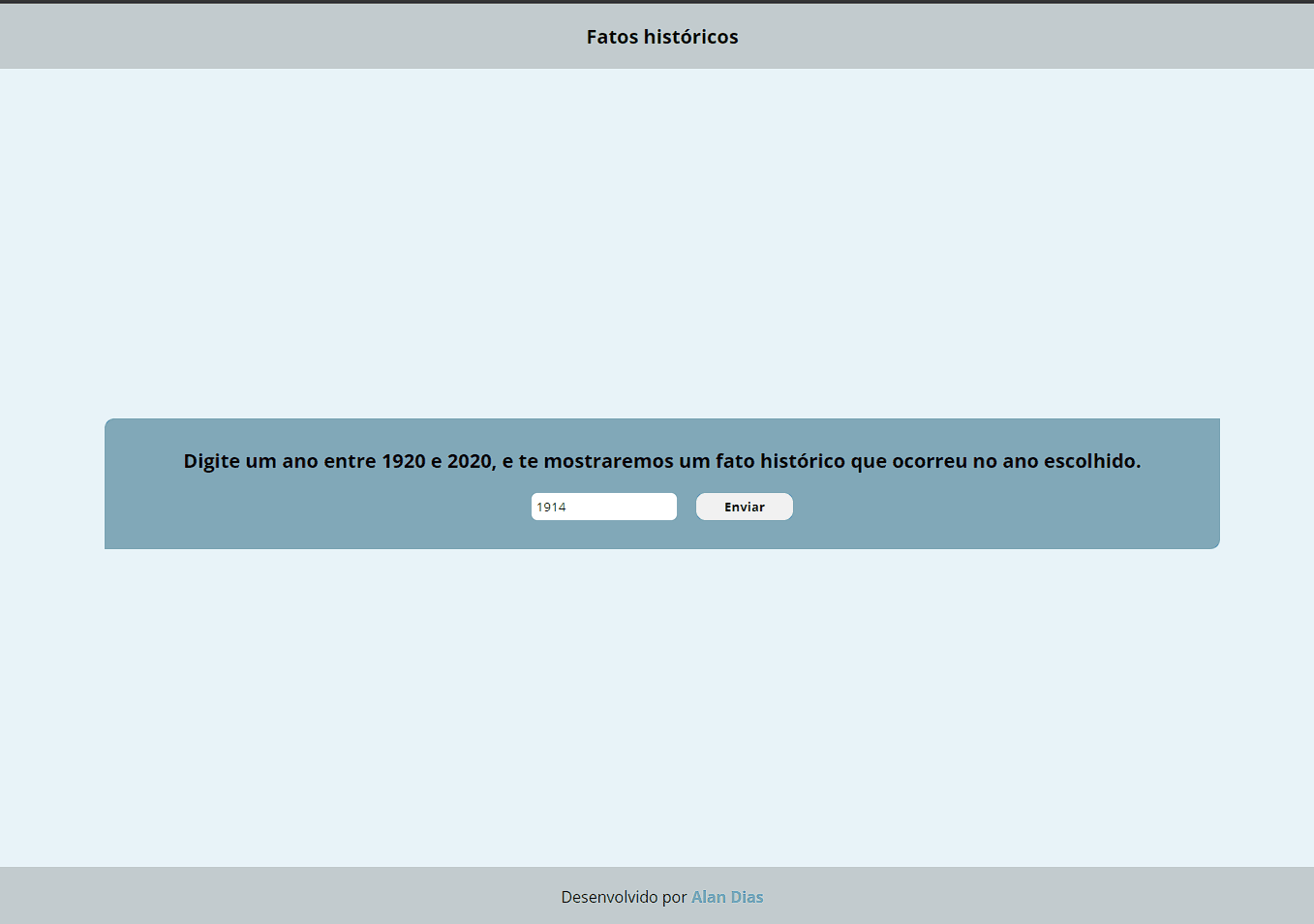 API de Fatos Históricos